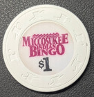 Miccosukee Indian Bingo  1 Miami  Florida Gaming Token Poker Casino Chip
