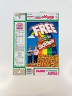 Vintage 1987 Kellogg s New Fruity Marshmallow Krispies Cereal Box Skittles Candy