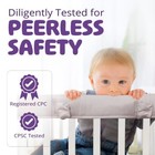 Baby Crib Rail Cover Protector Safe Teething Guard For Standard Crib  grey  4pcs