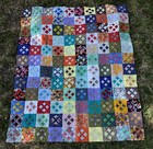 Vintage Patchwork Quilt 65  X 77  Euc