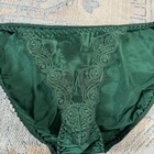 Vtg  Victoria s Secret Highcut Second Skin Satin Single String Bikini Pantie 90s