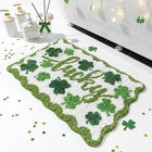  St  Patrick s Day Shamrock Bathroom Rugs Lucky Shamrocks Decorative Doormat 