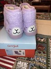 Cat   Jack Toddler Girls Boots Sz 11 Keely Animal Shearling Faux Fur Purple New