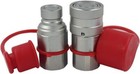 1 2 Npt Flat Face Hydraulic Quick Connect Coupler Coupling Set Skid Steer Bobcat