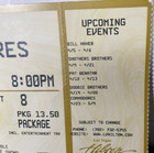 2002 The Commodores Concert Ticket Las Vegas Hilton Original