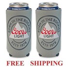 Coors Light Rockies 2 Beer Can Cooler 16oz Coozie Coolie Koozie Huggie New