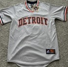 Eminem X Detroit Tigers Mathers 8 Majestic Cooperstown Away Jersey Sz M Rare   