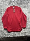 Majestic Rise Above Therma Base Mens Long Sleeve Red Pullover Baseball Shirt Xs