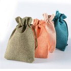 10pcs Drawstring Jute Pouch Favor Candy Wedding Gift Linen Sack Candy Bags