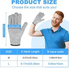 2 Pcs Cut Resistant Gloves For Kitchen Safety  Food Grade Protective Cutting Glo