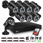 Xvim 8ch Dvr 1080p Outdoor Security Camera System Cctv Ir Night Vision 1tb Hdd