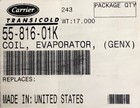 55-816-01k Genuine Carrier A c Coil Evaporator For Apu Unit Pc6000 Oem - New