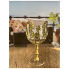 Leadingware Palm Tree Acrylic Wine Glasses Set Of 4  16oz  -