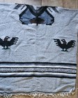 Mexican Tribal Poncho Blanket Eagle Nwot 39 Wide
