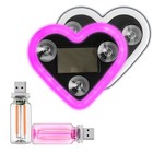 Valentines Day Decorations Car Led Interior Lights  Solar   Type-c 