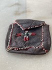 Vintage Native American Leather Beaded Pouch 