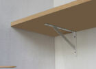 Shelf Brackets Pair Book Shelf Bracket Steel Metal Storage Shelving Supports X2