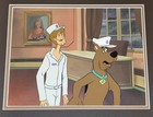 1970s Scooby Doo And Shaggy Production Cel On Series Hand Painted Background Obg