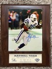 1994 Marshall Faulk Rookie Of The Year Plaque Coa Auto Limited Edition