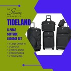 Softside Luggage Set Rolling Duffel Tote Toiletry Kit Spinner Wheels 5-piece New