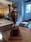 Vintage 1953 Pigeon Racing Loving Cup Trophy Figural Bird Topper Smrpc Junior