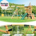 Swing Sets For Backyard  Wooden Swing Set  All-in-one Kids Outdoor Play Equipmen