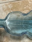 Vintage Wheaton Glass Violin Blue Bottle Decanter 7 5 