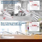  10x Magnifying Glass With Light  1 800 Lumens Stepless 10x Base   Clamp White