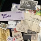 Huge Lot Vtg Antique Ephemera Advertising Letters  Manuals  Cards  Military 