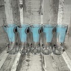 Carling Proud Partner Of The Premier League X5 Tall Beer Pint Drinks Glasses