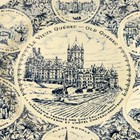 Le Vieux Quebec - Canada - Woods   Sons Old Ironstone Blue Souvenir Dish