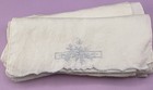 Vintage Embroidered Floral Linen Napkins Set Of 5