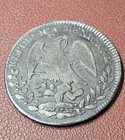 Rare San Luis Potos   1835 Pi Js Silver 8 Reales M  xico Early Date Cap   Rays