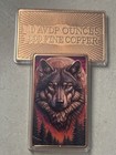 Copper Reserve Mint - Ten  10  Ounce Bar -   999 Fine Bullion Uv Colorized Wolf