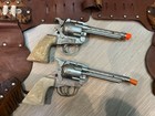 Vintage Star Roy Rogers Cap Gun Holster Rig Toy Pistols Very Nice