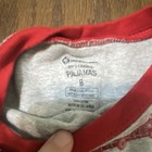 Member s Mark Boys 2pc Pajama Set Size 8 Cotton Knit Fire Dept Gray Red Ls