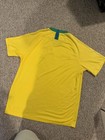 Brazil National Team Shirt Mens Large Nike Cbf Dri Fit 2018 Soccer Football