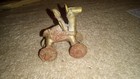 Antique East Indian Brass Horse Temple  hindy  Collectible Toy W rider L  k  