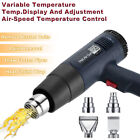 2500w Heat Gun Electric Hot Air Gun Dual Temperature Lcd Display 4 Nozzles Tool