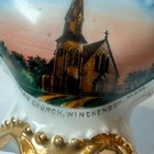 Winchendon Ma Massachusetts Church Souvenir Antique  Trinket Gold China