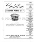 Cadillac Parts Book 1961 1962 1963 1964 1965 Master Part Catalog Illustrated