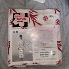Red   White Yukata Cotton Kimono Geisha Women s Robe W  Belt 55   