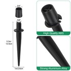 10pcs 5 3   Metal Ground Spikes Solar Light Garden Stakes For Landscape Lamp