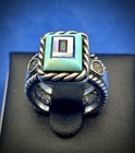 Retired Southwest Carolyn Pollack Mosaic Stone Inlay Ring Sz5