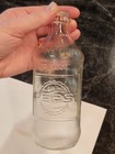 Vintage Pepsi Cola 10fl Oz Textured Embossed Clear Glass Soda Bottle