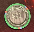 Metallica Sphere Las Vegas Venetian Official  25 Gaming Chip Cheque