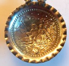Vintage German 800 Fine Silver Knight W  Dragons  Over The Cup Tea Strainer Rare