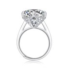 10ct Vvs1 Luxury Moissanite Wedding Promise Ring 925 Sterling Silver Open Size