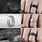7 Pack Silicone Flexible Wedding Ring Engagement Men Women Rubber Band Sport Gym
