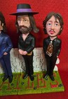 The Beatles Bobblehead Nodder 4 Resin Dolls Figures Ringo-paul-john-george Rare
